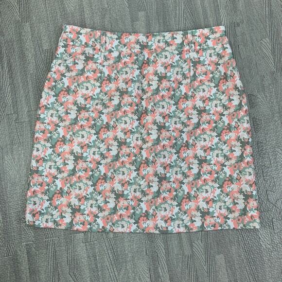 Golfino Skort Womens 6 Ivy Pink Match Play Floral Print Lined Side Zip Golf - Picture 9 of 15